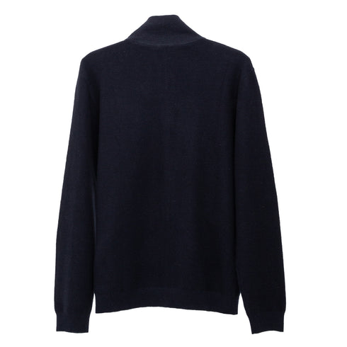 Norse Projects Links Cotton Linen Zip Jacket Dark Navy N45-06357004 5711610323735 Back Degli Uberti